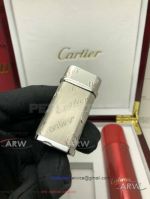 ARW 1:1 Perfect Replica 2019 New Style Cartier Classic Fusion Sliver lighter Stainless Steel Cartier Logo Jet Lighter